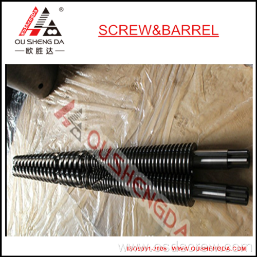 65/132 conical twin screw for extruder machine/double screw with wear resistance and anti-corrosion